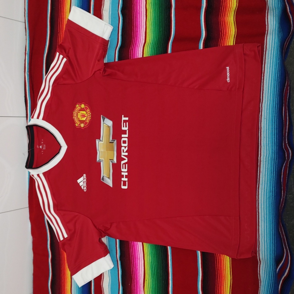 Adidas Manchester United FC 2015 2016 Home Football Shirt Soccer Jersey Mens L